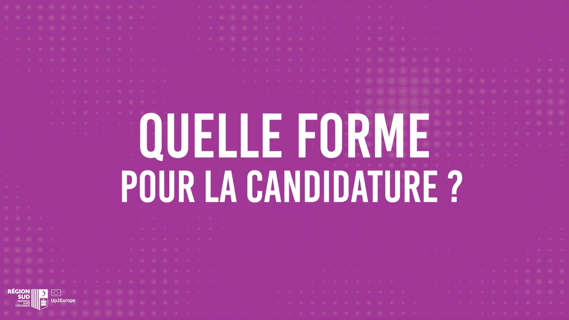 Proposer une candidature